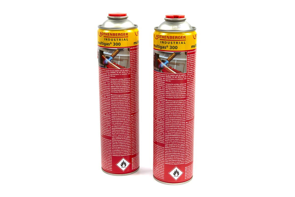 Cilindro Multigascilinder Rothenberger 300, Paquete doble de 600 ml nuevo — Nuevo
