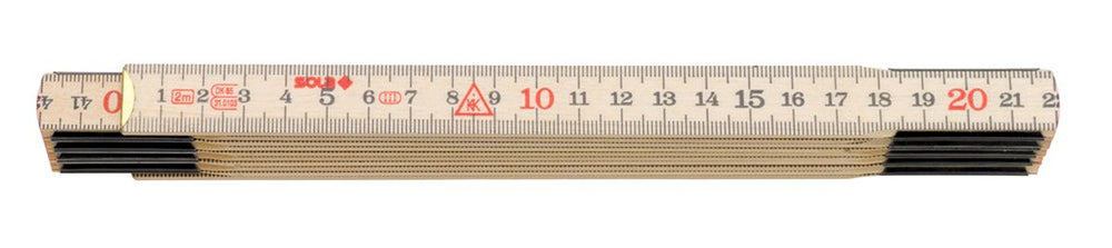 Sola Vouwduimstok madera 10-partes 2 m nuevo — Nuevo
