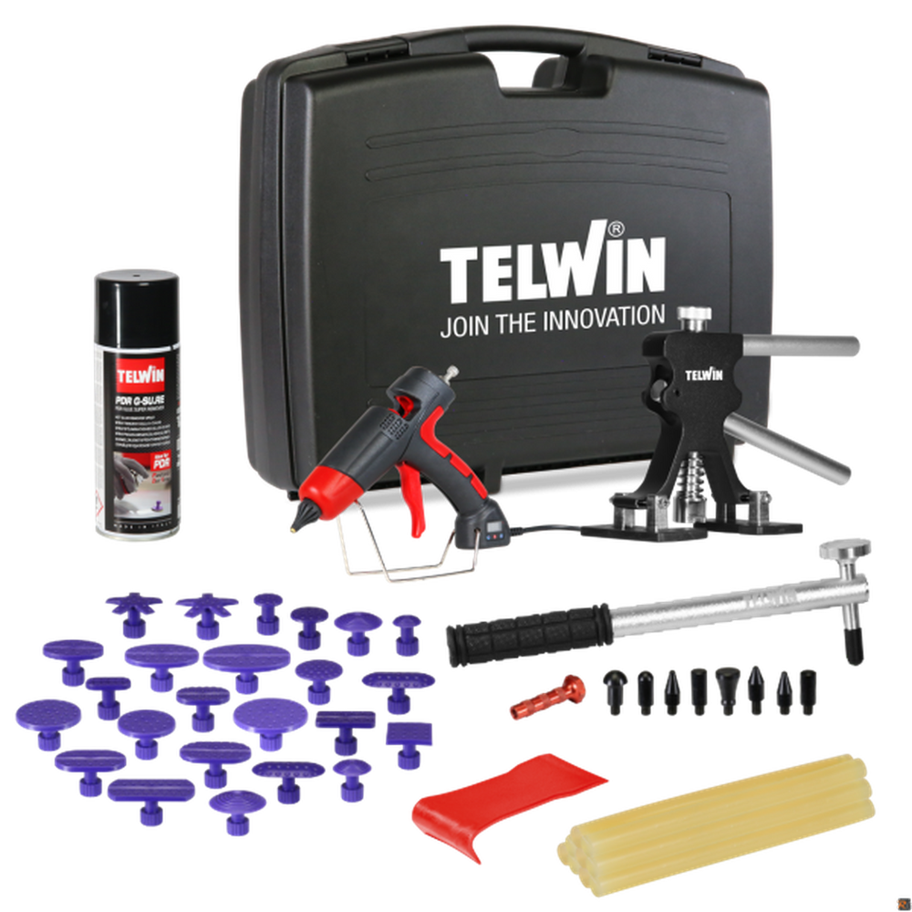 Juego Telwin para reparación de abolladuras con pegamento. nuevo — Nuevo