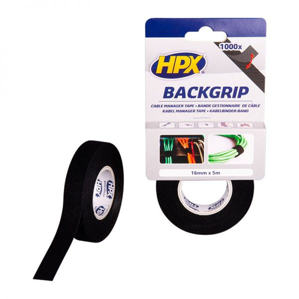 Hpx Back grip negro 16mm x 5m nuevo — Nuevo