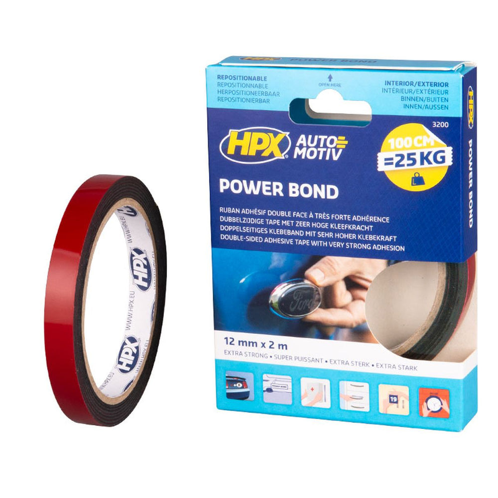 Cinta de doble cara Hpx Hsa - antracita 12mm x 2m nuevo — Nuevo