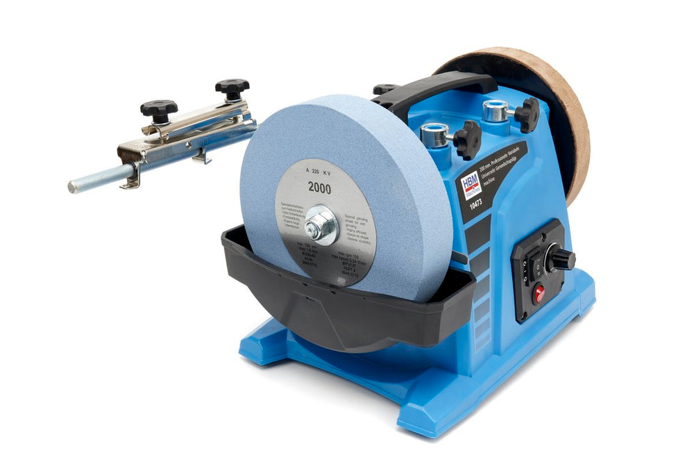 HBM 200 mm. Máquina de afilar herramientas universal variable profesional nuevo — Nuevo