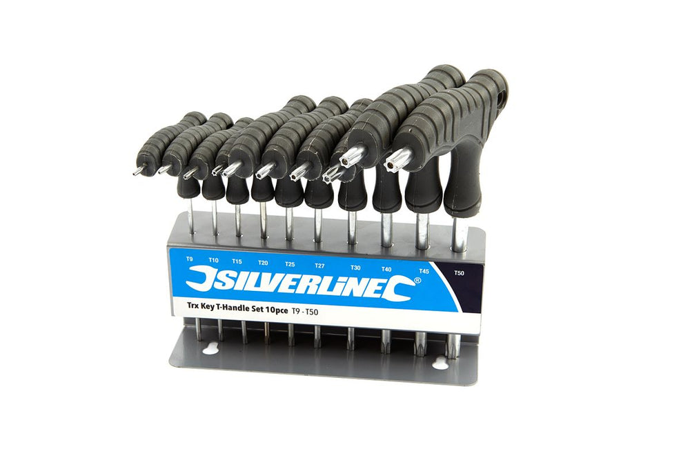 Set de llaves Torx de mango en T de 10 piezas de Silverline nuevo — Nuevo