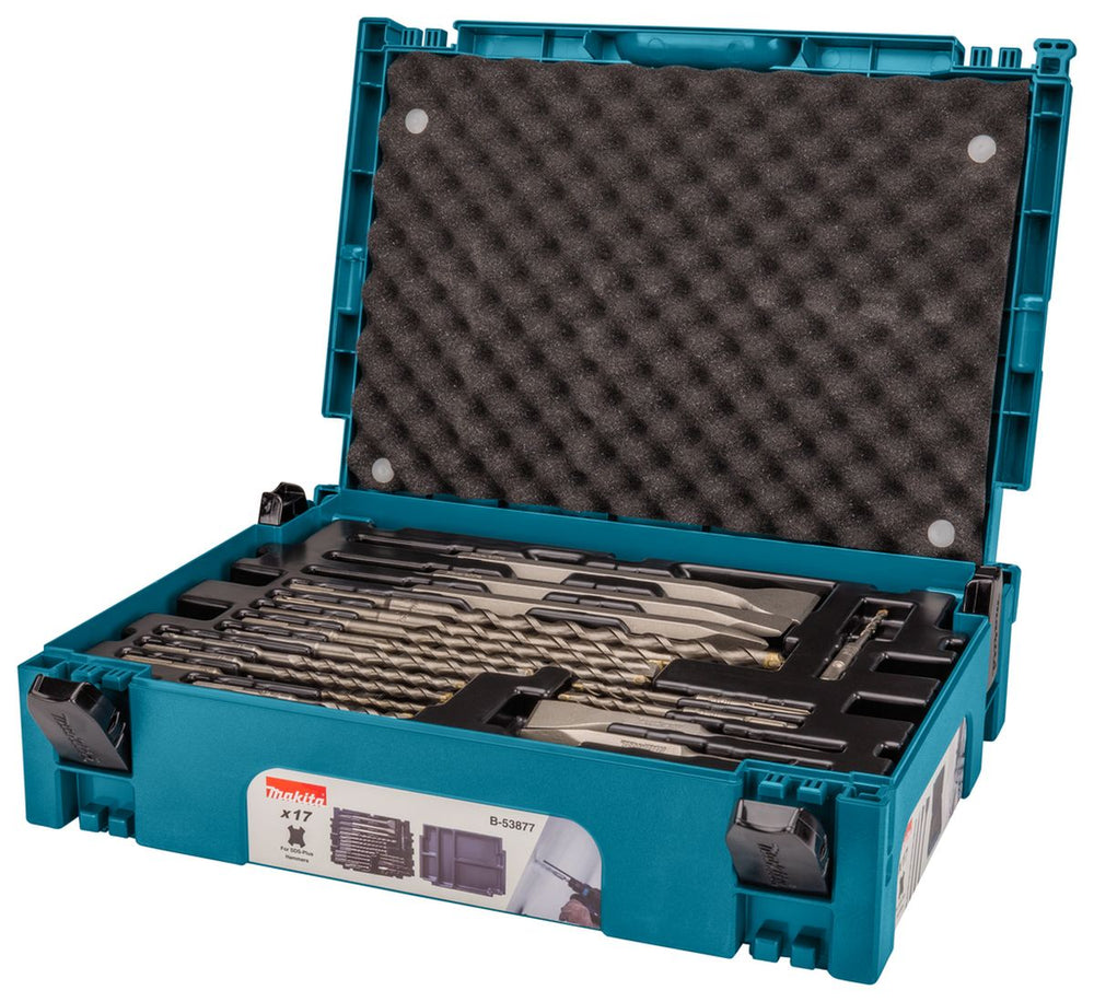 Makita Juego de Brocas/Cinceles para Hormigón 17 Piezas Sds+ B-53877 nuevo — Nuevo