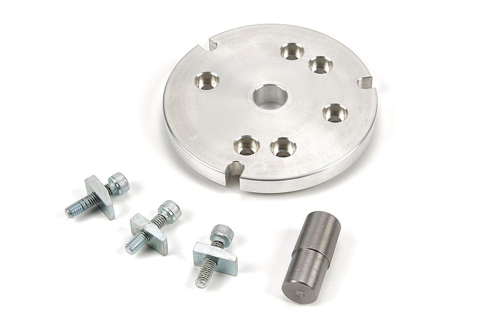 Flange HBM de 100 mm con conjunto de sujeción para placa de garra de 80 mm nuevo — Nuevo