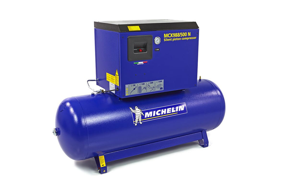 Compresor silencioso Michelin 10 Cv 500 litros Mcx 988/500 N nuevo — Nuevo