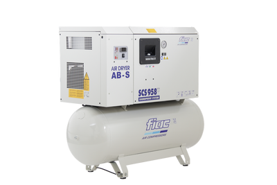 Fiac compresor insonorizado Scs 300lt - AB958 7,5 Hp 300 litros, con secador frigorífico nuevo — Nuevo