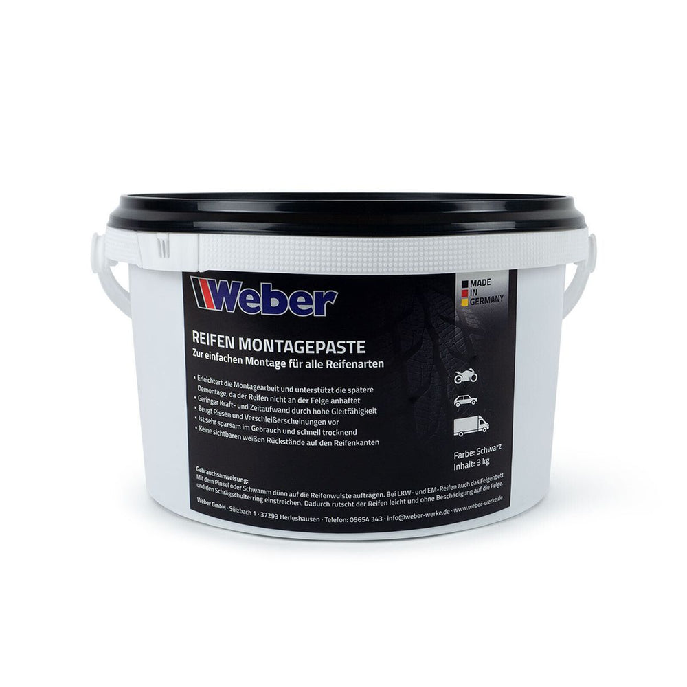 Pasta de montaje de neumáticos negra Weber 3 kg nuevo — Nuevo
