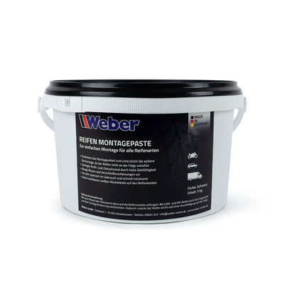 Pasta de montaje de neumáticos negra Weber 3 kg nuevo — Nuevo