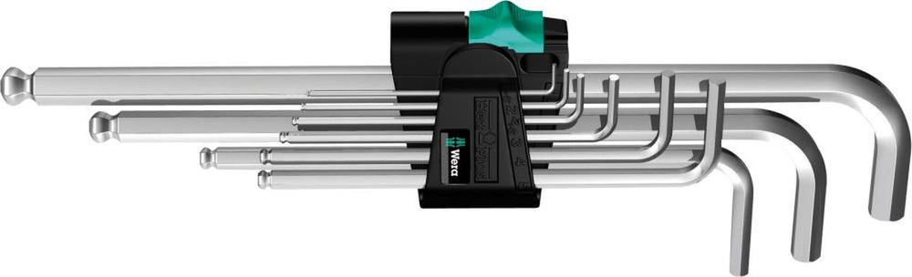 Conjunto de llaves Allen Wera de 1.5-10 mm con cabeza esférica nuevo — Nuevo