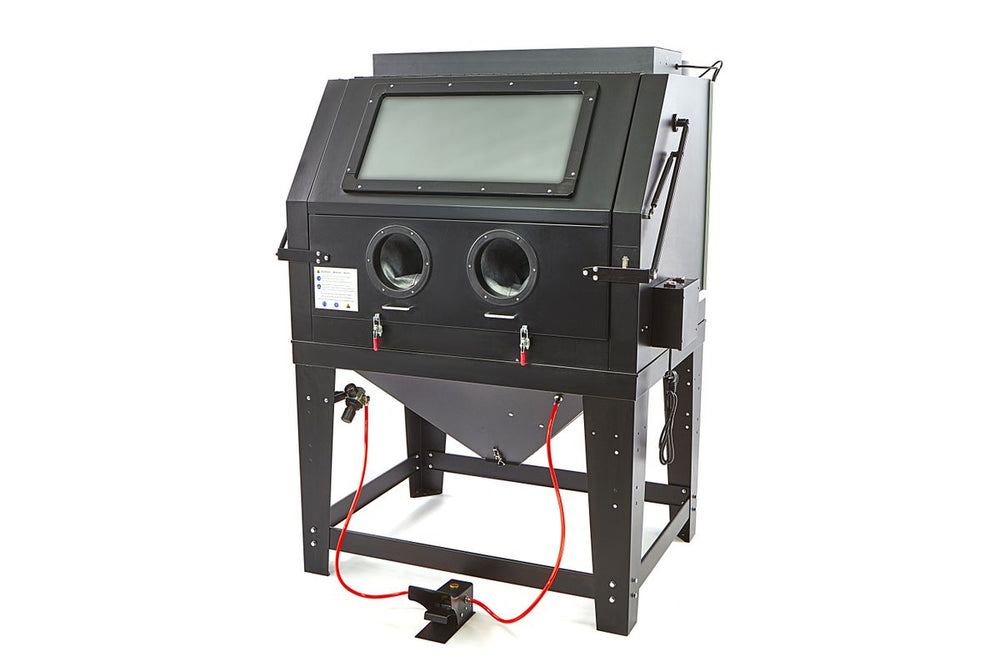 HBM Sbc 990 cabina de chorreado con extracción, negro mate nuevo — Nuevo