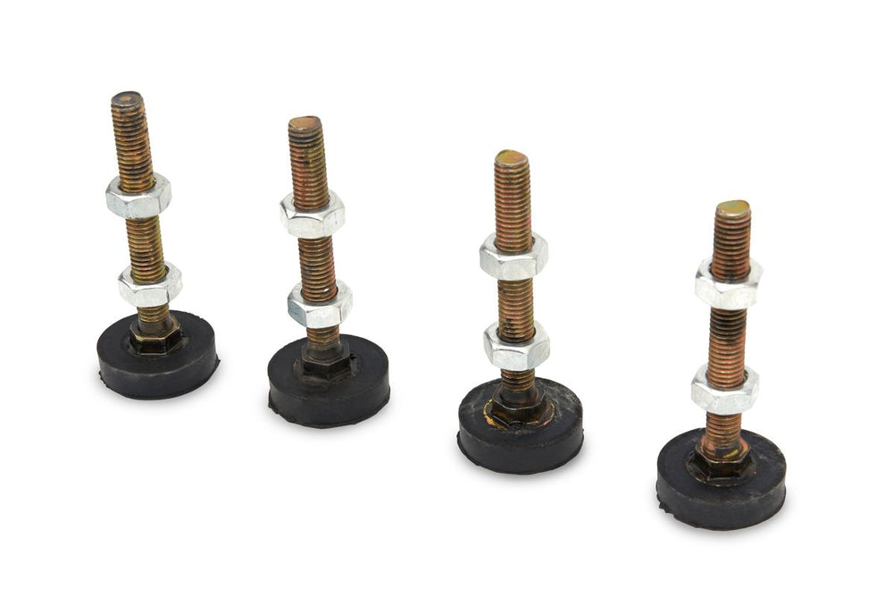 Conjunto de 4 Pies Regulables HBM, Amortiguadores de Vibraciones M10 Hilo – 100 Kg. Por pieza nuevo — Nuevo