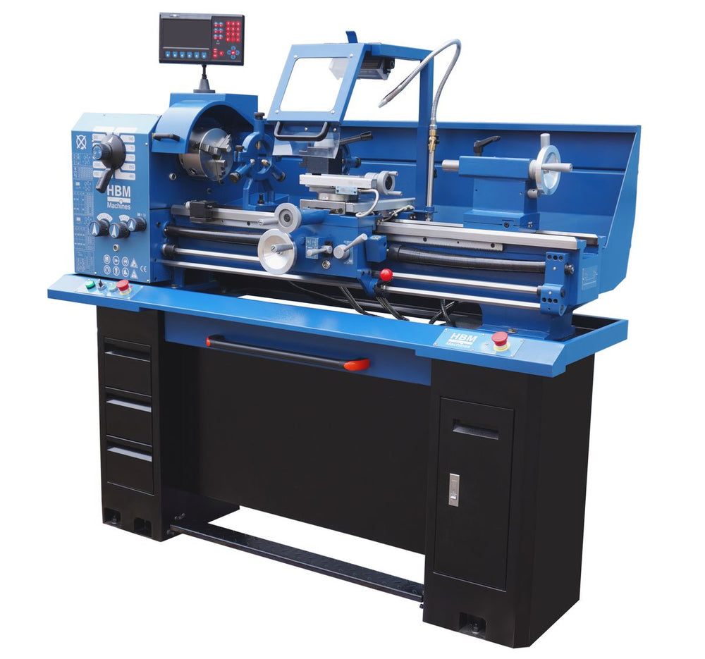 HBM torno para metal 330 x 1000 Dro 400 Volt nuevo — Nuevo