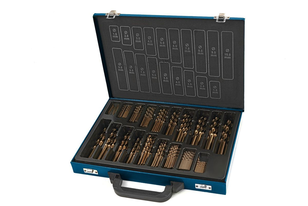 HBM Conjunto de brocas de 140 piezas M35 - 5% Cobalto nuevo — Nuevo
