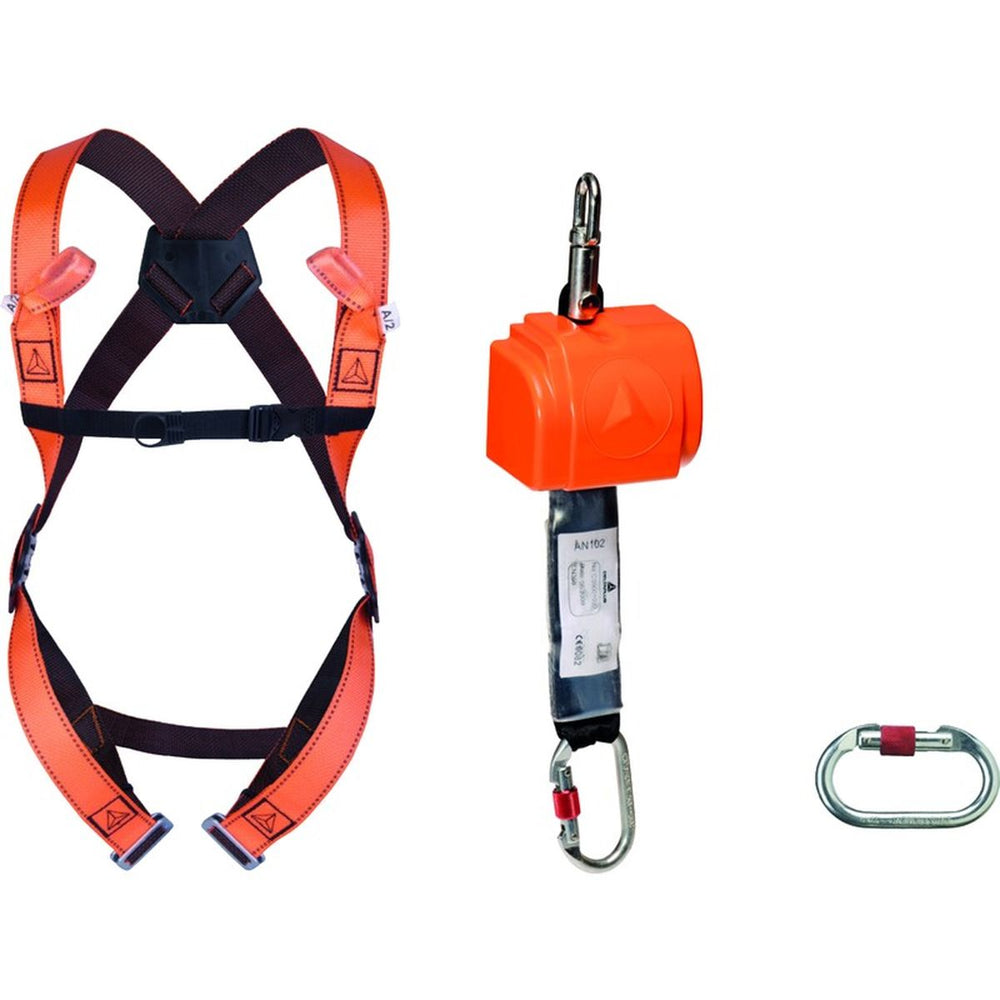 Kit de protección contra caídas Delta Plus ELARA140 horizontal & vertical nuevo — Nuevo