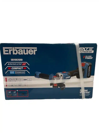 Erbauer ERI1082GRD Amoladora 18 V 1 Bateria 4.0ah Cargador de segunda mano · Amoladoras