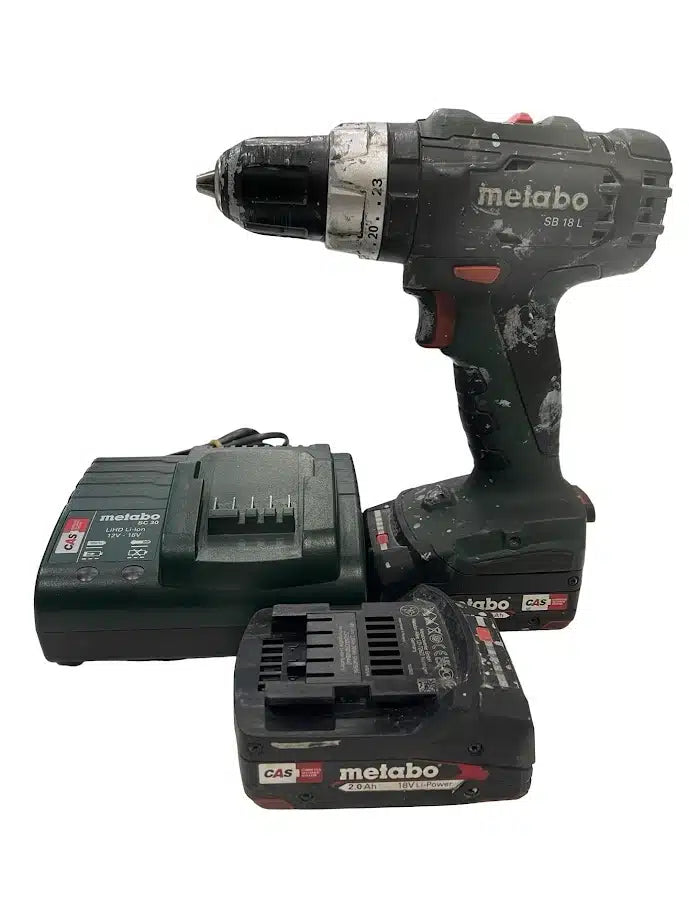 Metabo SB 18L Batería 18v 2.0ah Taladro Atornillador — Verificado de segunda mano · Taladros — Bueno
