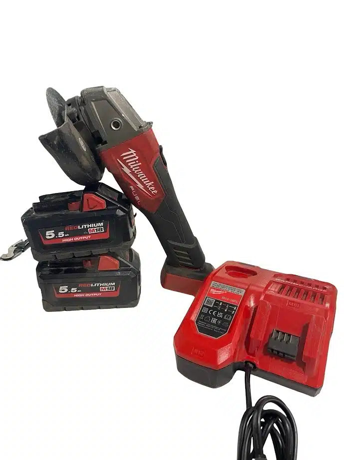 Milwaukee M18 FSAG125X Batería 18V 5.0ah Amoladora — Verificado de segunda mano · Amoladoras — Bueno