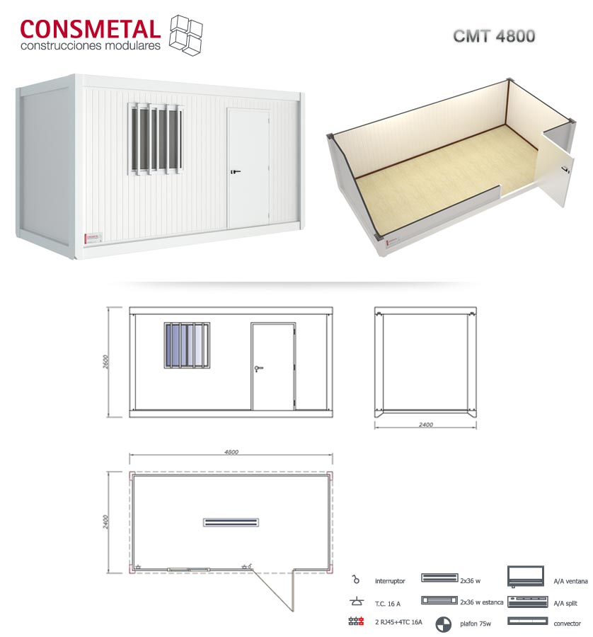 Caseta 5 metros CMT 2A 4800
