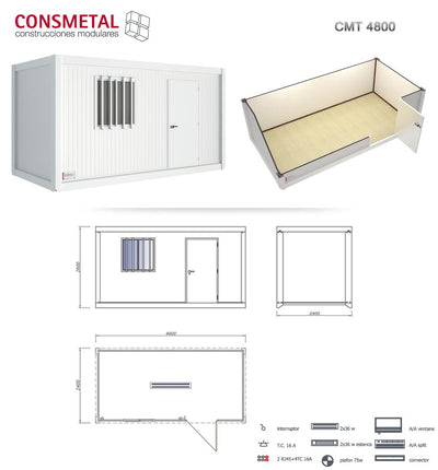 Caseta 5 metros CMT 2A 4800