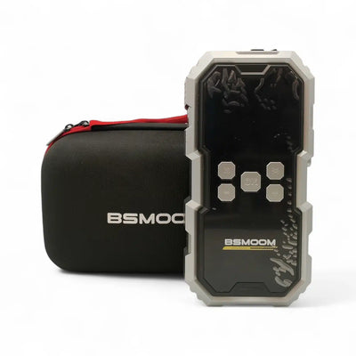 ARRANCADOR Y COMPRESOR PARA COCHES BSMOOM B05 + FUNDA + CABLES de segunda mano — Como nuevo