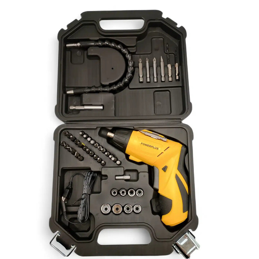 DESTORNILLADOR ELECTRICO INALAMBRICO POWERPLUS POWX00406 + MALETIN de segunda mano — Como nuevo