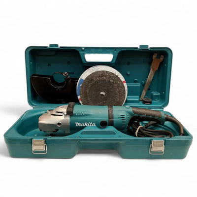 AMOLADORA MAKITA GA9030R + MALETIN + DISCO + MANGO + TUERCAS de segunda mano · Amoladoras — Bueno