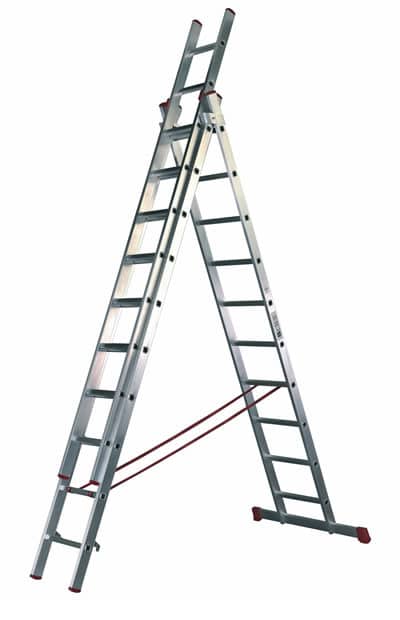 Escalera de Aluminio 3 Tramos 9 Peldaños en Madrid