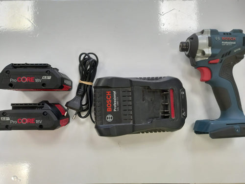 ATORNILLADOR BOSCH IMPACTO GDR 18V-215 + 2BAT 18V 4.0AH + CARGADOR de segunda mano · Atornilladores — Bueno