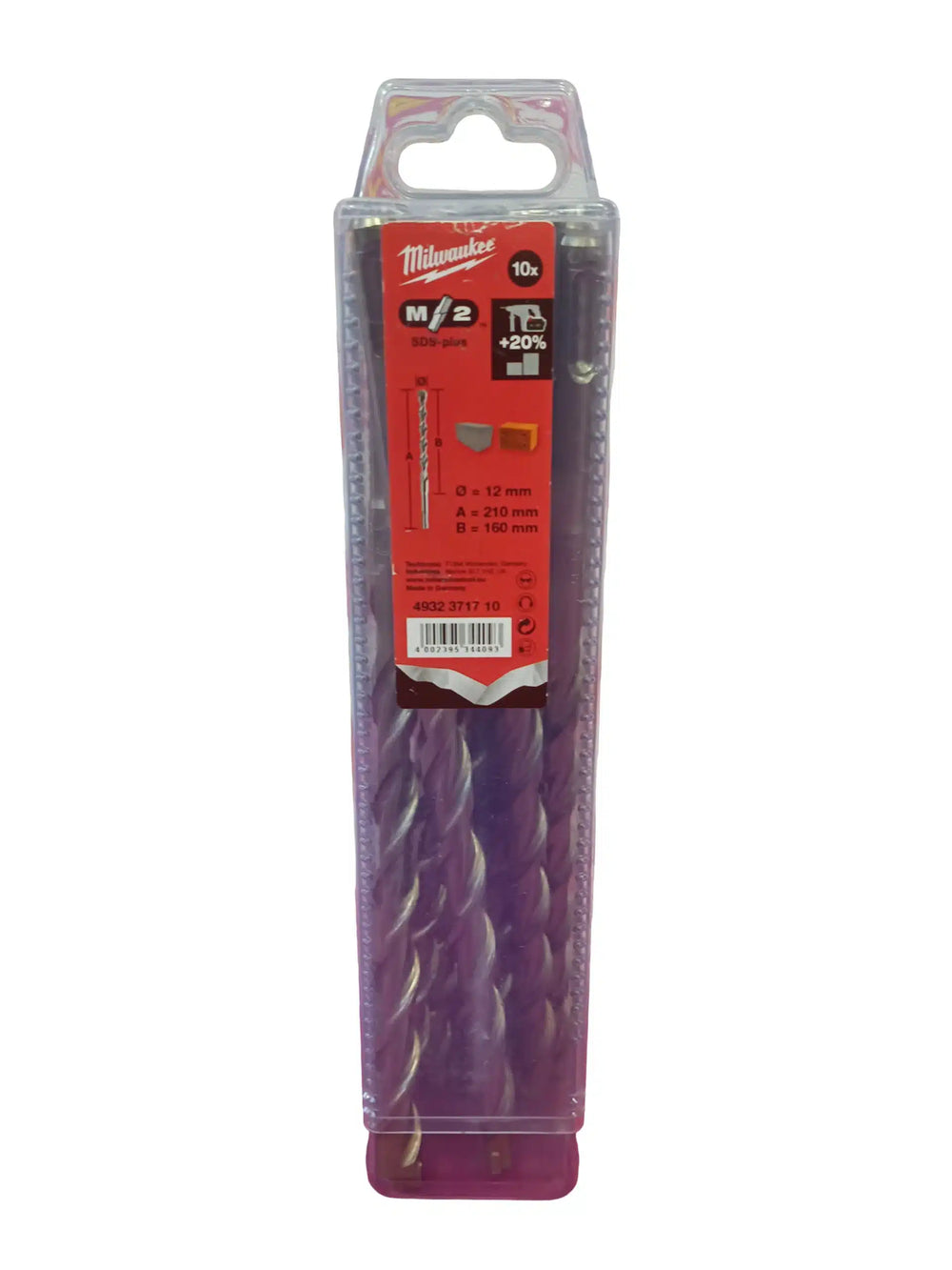 Milwaukee M2 10x 12mm A=210mm B=160mm Brocas de segunda mano · Herramienta especializada — Bueno