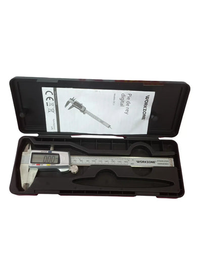 Workzone DC-1 Pie de Rey Digital 150MM Plateado — Verificado de segunda mano · Herramienta especializada — Bueno