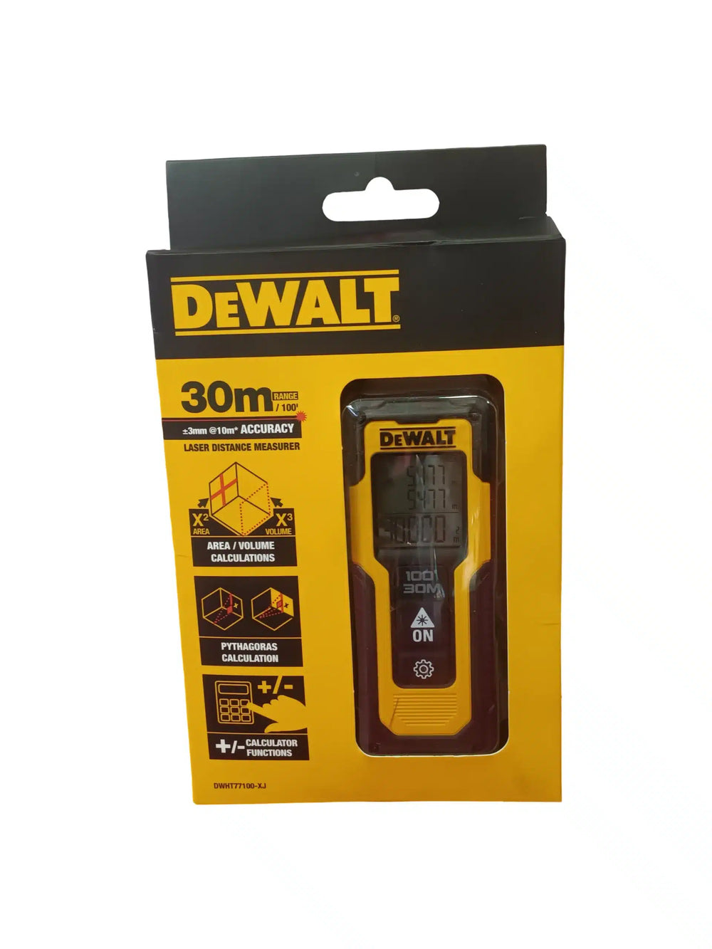 Dewalt DWH77100-XJ Medidor Laser Amarillo/Negro de segunda mano · Medición — Bueno