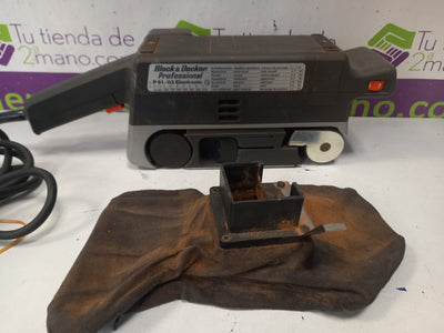LIJADORA DE BANDA BLACK AND DECKER P61-03 1020W de segunda mano · Lijadoras — Bueno