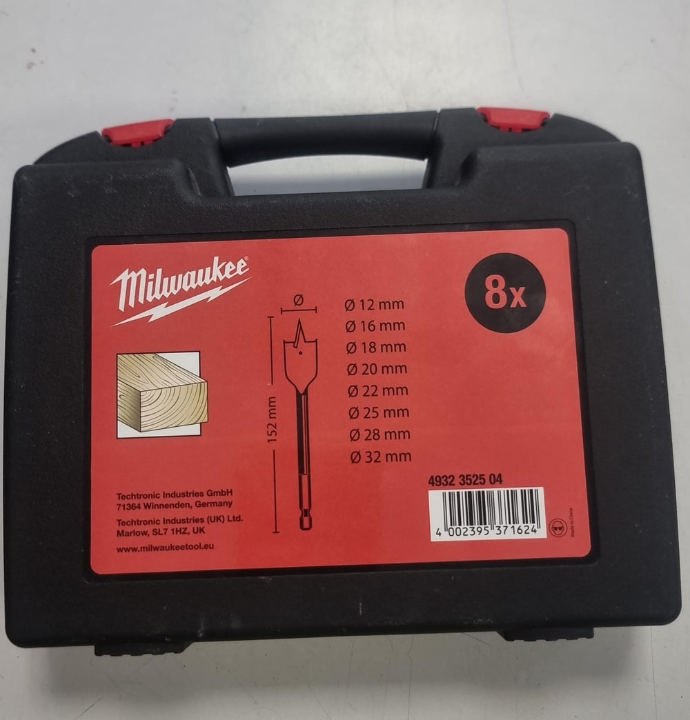 JUEGO DE BROCAS PALA MILWAUKEE (X8) 4932352504 de segunda mano — Bueno