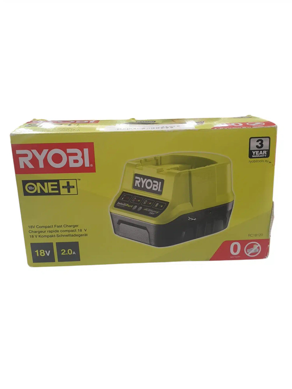 TechTronic Ryobi One+ RC18120 18V Cargador De Carga Rápida de segunda mano · Herramienta especializada — Bueno
