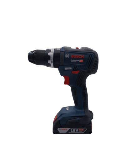 Taladro Autónomo Bosch Profesional GSB 18V-55 + Cargador + 2 Baterías Segunda Mano de segunda mano · Taladros — Bueno