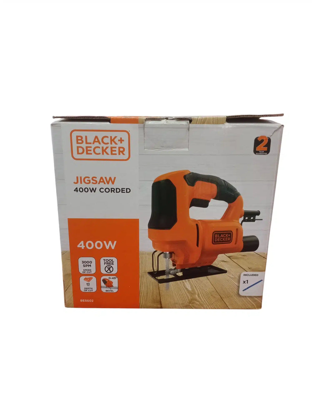 Black Decker Jigsaw 400W Caladora Naranja/Negro Segunda Mano de segunda mano · Sierras — Bueno