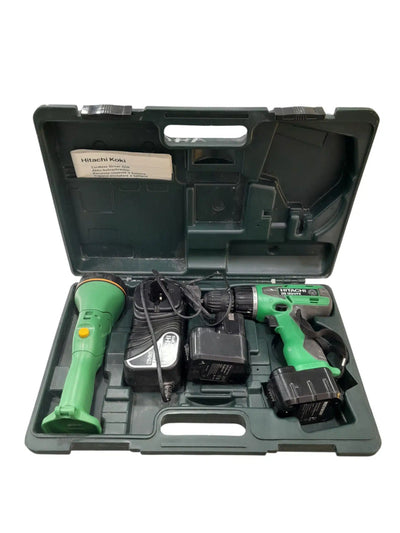 Hitachi DS 12DVF2 Taladro Atornillador 12V Verde Segunda Mano de segunda mano · Taladros — Bueno
