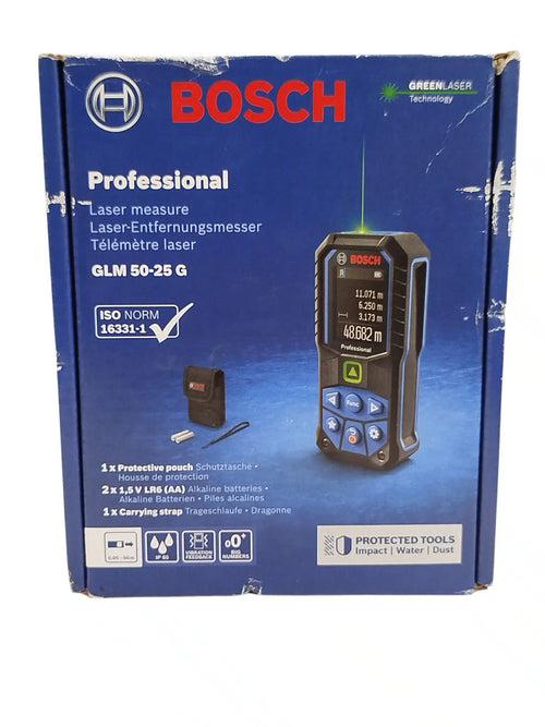 Bosch GLM 50-25G Medidor Láser Verde de segunda mano · Medición — Bueno