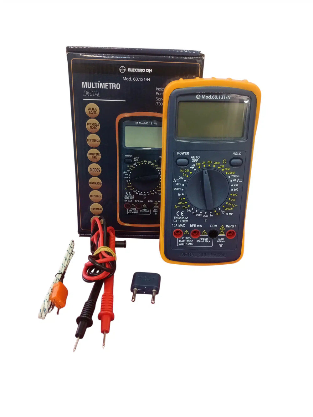 Electro DH 60.131/N Multímetro Digital Naranja/Gris Segunda Mano de segunda mano · Medición — Bueno