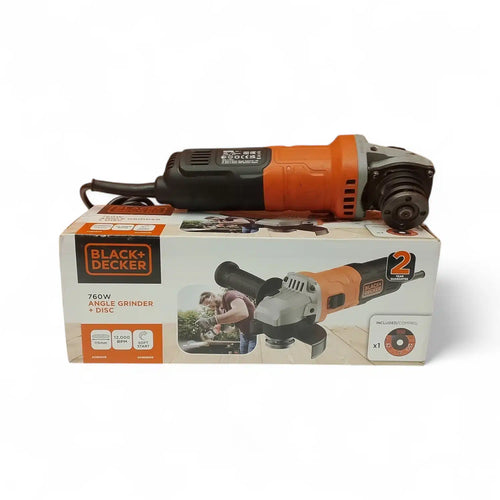 AMOLADORA BLACK AND DECKER ADBEG115 + CAJA de segunda mano · Amoladoras — Como nuevo