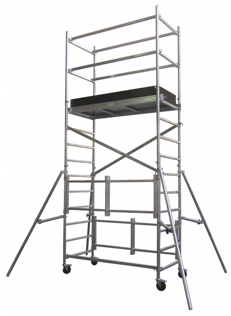 Alquiler de Torre Andamio de Aluminio Móvil 2,50×0,75m, altura 4,20m
