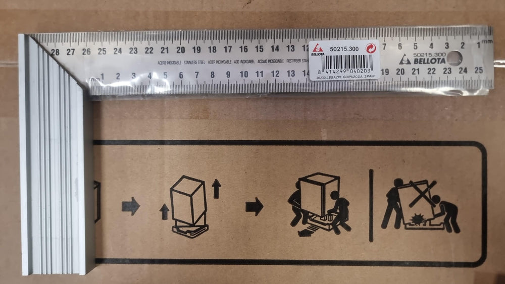 ESCUADRA DE INOX 300MM BELLOTA de segunda mano — Bueno