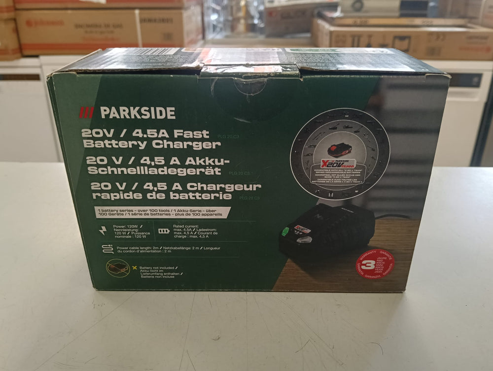CARGADOR DE BATERIA PARKSIDE 20V/4.5A de segunda mano — Bueno