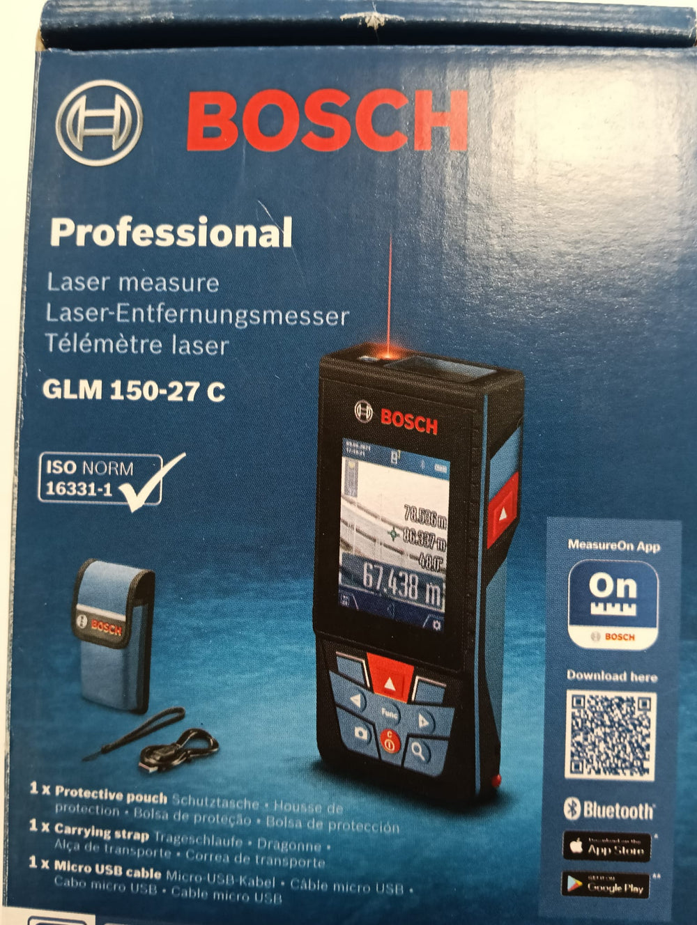 MEDIDOR LASER BOSCH GLM 150-27C de segunda mano · Medición — Bueno
