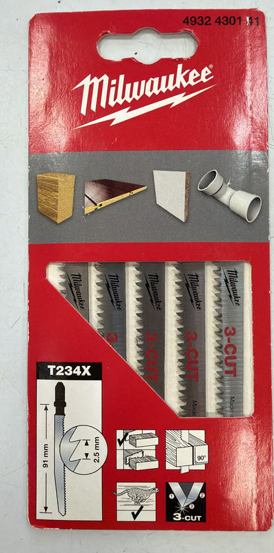 CUCHILLAS MILWAUKEE MADERA 3 CUT 4932 4301 41 de segunda mano — Bueno