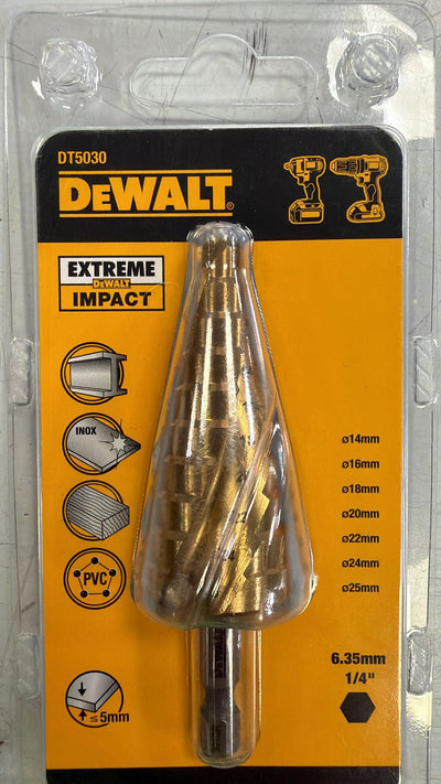 BROCA CONICA METAL 14MM-25MM DEWALT DT5030 de segunda mano — Bueno