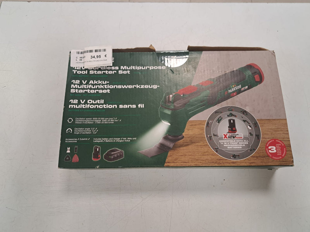 HERRAMIENTA MULTIFUNCION PARKSIDE 12V de segunda mano — Bueno