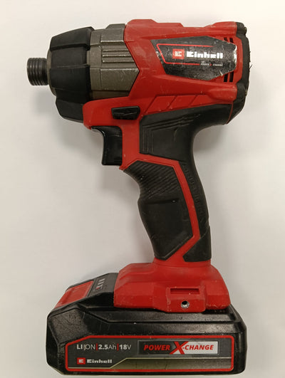 ATORNILLADOR EINHELL TP-CI 18 LI BL + BAT 2,5 AH 18V de segunda mano · Atornilladores — Bueno