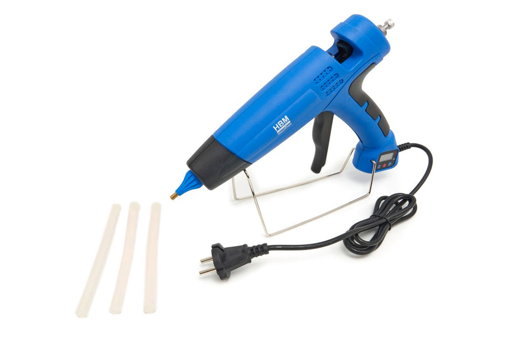 HBM 500 vatios 11 mm. Pistola de pegamento profesional con temperatura ajustable y pantalla digital nuevo — Nuevo